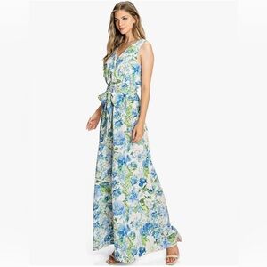 Love Colette Garden Party floral wide-leg jumpsuit Size S
